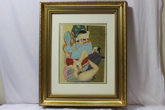A Japanese Shanka or Erotica Painting?