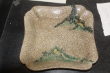 Antique Chinese Crackle Square Vase