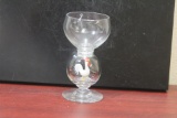 A Bimini Rooster Glass Goblet
