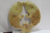 A Double Carved Jade Or Hardstone Double Fish