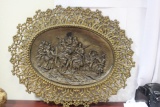 A Framed Bronze Plaque