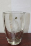 A Swedish Bergdala Etched Vase