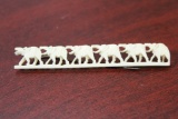 A Bone Elephant Pin