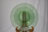 A Green Etched Glass Bowl