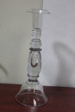 A Single Glass Candlestick