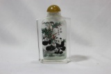 An Inside Painting Crystal or Glass Snuff Bottle