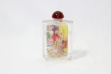 An Inside Painting Crystal or Glass Snuff Bottle