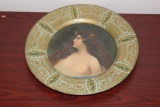 A Vienna Art Lithoplate Metal Portrait Plate