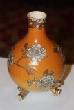Antique Satsuma Footed Vase