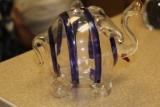 Hallow Glass Elephant Ornament