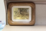 Lionel Barrymore Gold Foil Etching