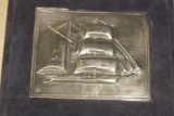Michalas Sterling Ship Plaque
