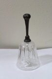 A Silverplated and Crystal Bell