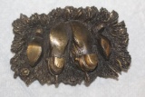 Shoe Motief Brass Belt Buckle