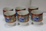 Set of 6 Japanese Saki Cups