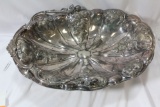 A Very Ornate Silverplated Basket