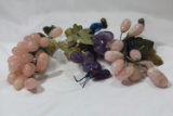 Lot of 3 Stone/Jade/Quartz Fruits