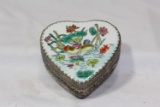Porcelain on Metal Trinket Box