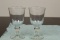 Lot of 2 Glass Tumblers