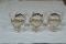 Lot of 3 Glasses