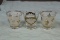Lot of 3 Glasses