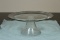 A Glass Cake Plate