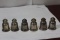 Set of 6 Sterling Salt and Pepper Shakers