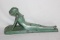 A Metal Art Deco Reclining Figurine