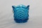 A Blue Glass Toothpick Holder