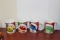 Lot of 4 Christmas M&M's Mugs