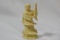 A Carved Bone Chess Piece