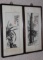 A Pair of Antique Asian Watercolors