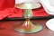 A Signed Steuben Aurene Candle Holder