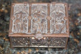 Carved Vintage Brass Box