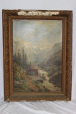 An Antique 19th Century Oil on Canvas