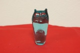 A Blue Glass Cat Figure