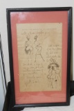 Nude Ink Drawing by de Cavledes