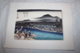Antique / Vintage Japanese Signed Woodblock Print