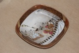 Signed Kutani Warrior Oval Plate?