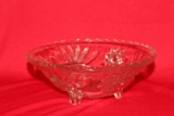 An Etched Glass Serving Bowl