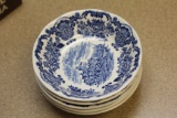 Set of 5 Enoch Wedgwood Scenery Bowl