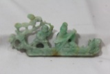 Antique/Vintage Chinese Jadeite Boat