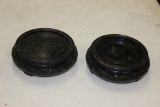 Pair of Carved Vase Stands