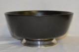 A Sterling Rim Wooden Bowl
