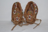 Pair of Suede Native American Moccasins