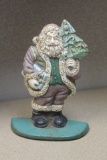 Vintage Cast Iron Santa Claus Door Stopper