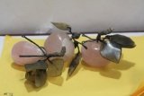 Lot of 3 Chinese Jade and Quartz Fruits