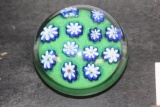 Millifiori Art Glass Paperweight