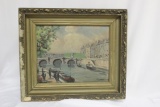 An Antique/Vintage Oil on Board
