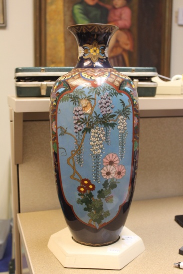 Large Japanese Cloisonne Vase
